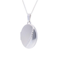 Medaillon mit Gravur in silber – 925 Silber