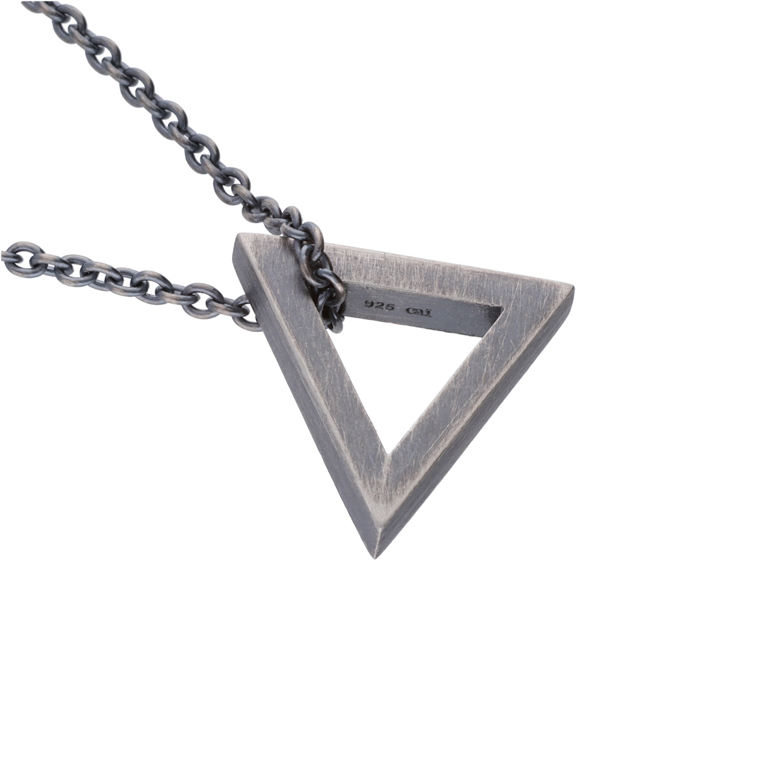 Kette Dreieck – 925 Silber oxidiert