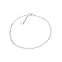 Fußkette in silber – 925 Silber (23-25 cm)