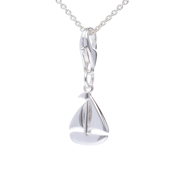 Boot Kette silber (Kette, Anhänger, Charm, 925er)