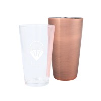 Boston Shaker (Cocktailshaker roségold, graviert)