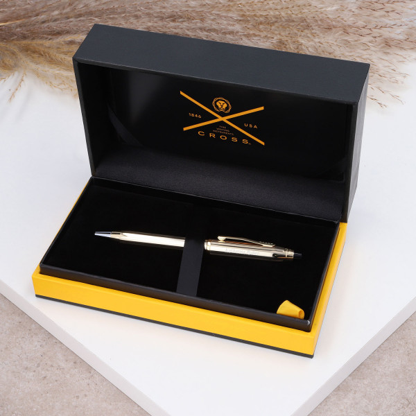 CROSS Kugelschreiber mit Gravur – Century II 10-Karat Walzgold