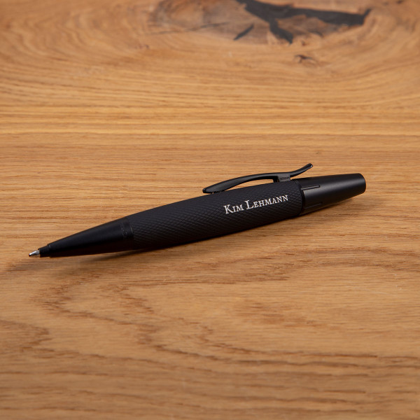 FABER CASTELL Kugelschreiber mit Gravur – e-motion pure Black