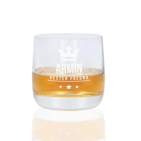 Whiskyglas „Cold Ice“ (Tumbler-Glas, mit Gravur)