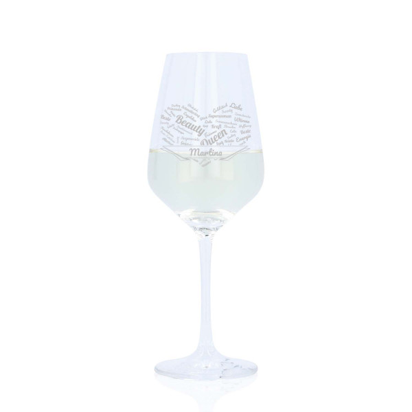 Weißweinglas mit Gravur „Loire“