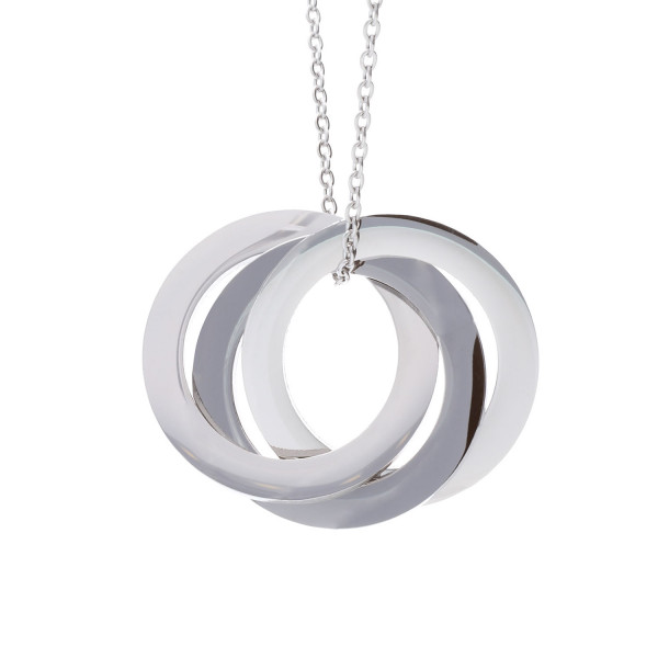 Halskette „Ring in Ring“ in silber