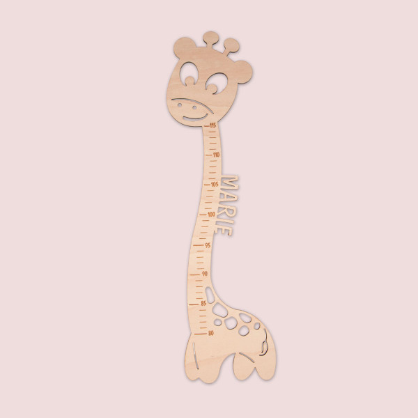 Messlatte für Kinder „Giraffe“ mit Personalisierung