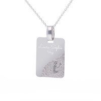 Sternzeichen Kette Jungfrau - mit Gravur, 925 Silber