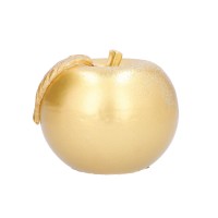 Kleine Kerze „Weihnachtsapfel“ in gold