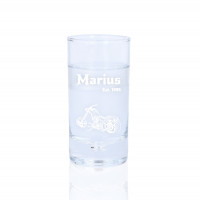 Schnapsglas mit Gravur „Java“