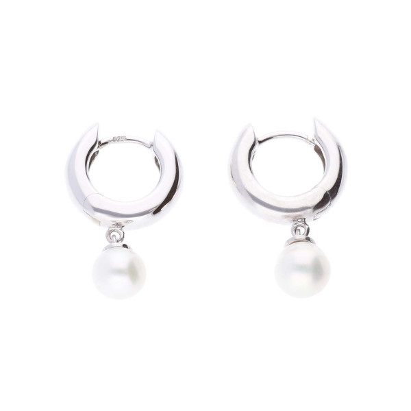 Creolen „Pearl“ – 925 Silber