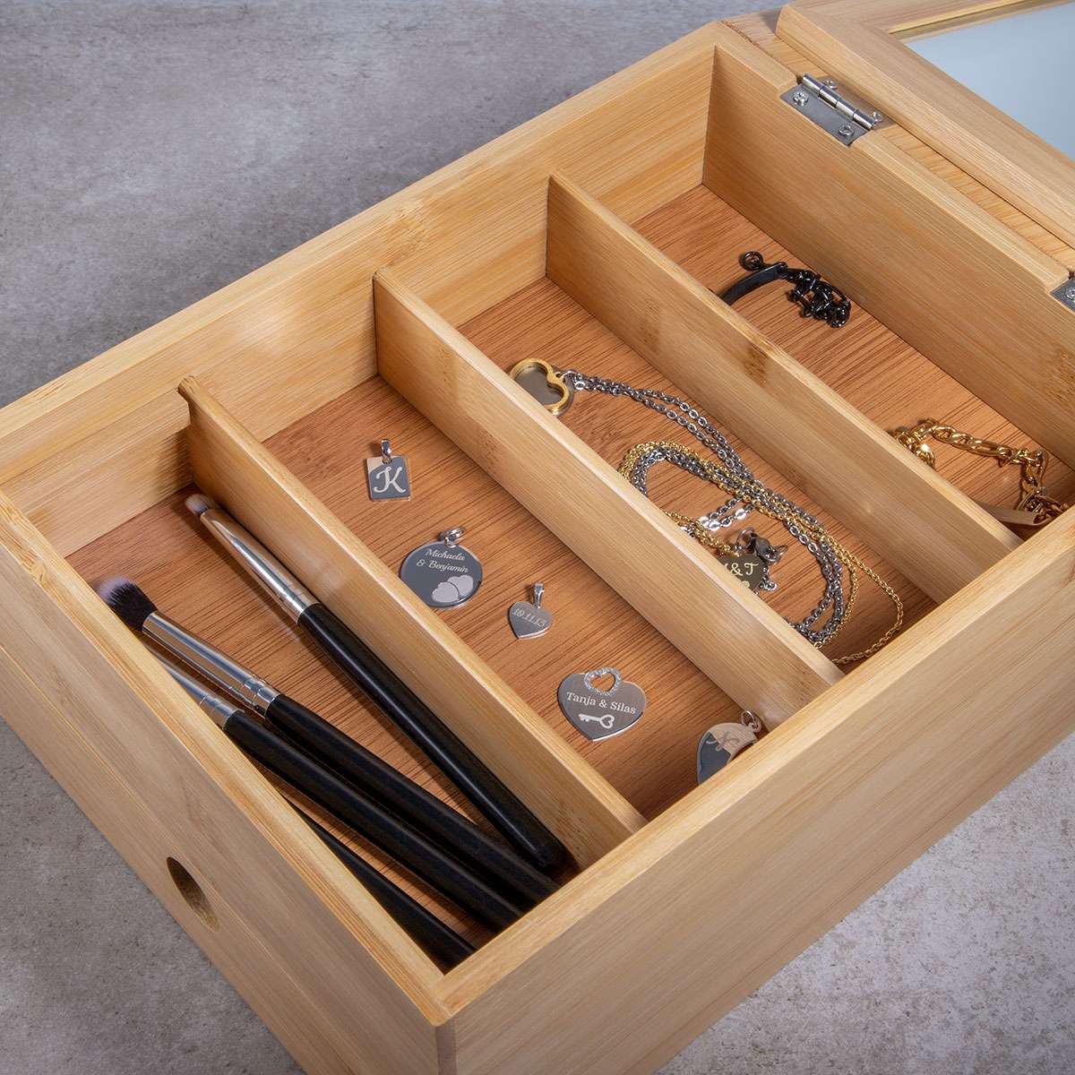 Schmuckkästchen mit Gravur und Spiegel | ♥ Haus der Unikate